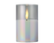 Lumineo - LED kaars d7.5h12.5 cm iris/warm wit