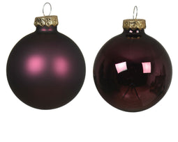 Decoris - Kerstbal glas d6 cm d.mv 20st