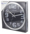 Esperanza EHC013K Wall Clock - Zurich - Black Kwartsklok Ovaal Zwart, Wit