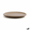 Serveerschaal Anaflor Vulcano Beige Keramisch 33 x 25 cm (9 Stuks)