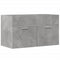 Wastafelkast 90x38,5x46 cm bewerkt hout betongrijs