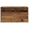 Opbergkist 84x42x46 cm bewerkt hout oud houtkleurig