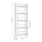 Boekenwinkel Alexandra House Living Wit Hout MDP 57 x 155 x 25 cm 5 Planken