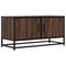Tv-meubel 80x34,5x40 cm bewerkt hout metaal bruin eikenkleur