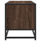 Tv-meubel 80x34,5x40 cm bewerkt hout metaal bruin eikenkleur