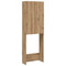 Wasmachinekast 64x25,5x190 cm artisanaal eikenkleur