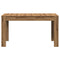 Eettafel 140x74,5x76 cm bewerkt hout artisanaal eikenkleurig