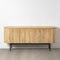 Dientafel MONTMARTRE Zwart Natuurlijk Hout Ijzer Hout en metaal Mangohout 170 x 40 x 75 cm
