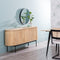 Dientafel MONTMARTRE Zwart Natuurlijk Hout Ijzer Hout en metaal Mangohout 170 x 40 x 75 cm