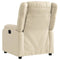 Fauteuil verstelbaar stof crmekleurig