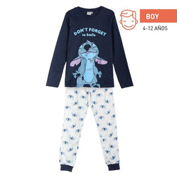 Pyjama Kinderen Stitch Blauw Maat 14 Jaar