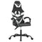 Gamestoel kunstleer zwart en wit