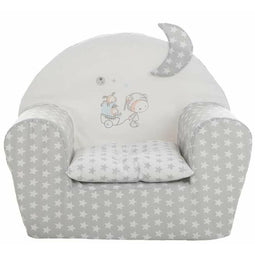 Kinderstoel Stars 44 x 34 x 53 cm Grijs