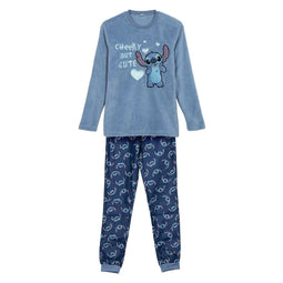 Pyjama Stitch Blauw Maat M