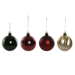 Kerstballen Home ESPRIT Rood Groen Polyethyleen 28 x 12 x 42 cm (34 Onderdelen)
