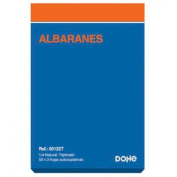 Boek met leveringsbonnen DOHE 50122T 1/4 10 Onderdelen 150 Lakens