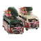 Kerstversiering Home ESPRIT Rood Groen 27 x 12 x 20 cm (2 Stuks)