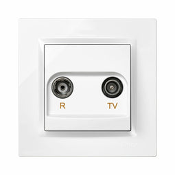 Antenneaansluiting voor tv en radio Simon Plastic