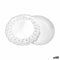 Snackdienblad Algon Rond Wit 30 x 30 x 1,5 cm (48 Stuks)