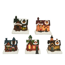 Kerstversiering Lumineo Huisje 8 x 6 x 9 cm