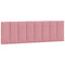Hoofdbordkussen 160 cm fluweel roze