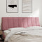 Hoofdbordkussen 160 cm fluweel roze