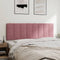 Hoofdbordkussen 160 cm fluweel roze
