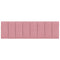 Hoofdbordkussen 160 cm fluweel roze