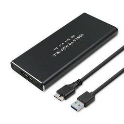 Qoltec 51854 Behuizing harde schijf M.2 SATA SSD NGFF | USB 3.0