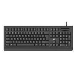 Toetsenbord Ewent EW3286 Zwart Qwerty Spaans QWERTY