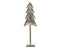 Decoris - Decoratie alu l11b24h55 cm zilver