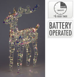 Nampook - Rendier 60 cm regenboog led kerstversiering