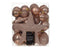 Decoris - Kerstbal kunststof d8 cm rose 33st kerst