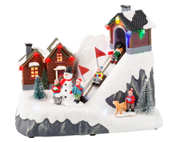Lumineo - LED scenery l13b21.5h17 cm kleur/mlt