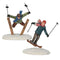 Luville - Twee ski springers 6x5x10 cm
