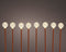 Lumineo - LED stake l210h20 cm roest/wwt 8st kerst