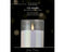 Lumineo - LED kaars d10h12.5 cm iris/warm wit