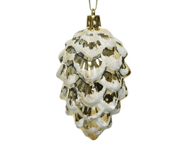 Decoris - Denappel plc glitter d5h9 cm l.goud