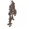 Decoris - Kunst Kersttak Blad Donkerbruin - 110 cm