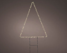 Lumineo - microled steker l1b52h77 cm zwart/wit kerstverlichting