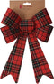 Nampook - Strik 32 cm ruit design kerstversiering