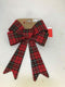 Nampook - Strik 32 cm ruit design kerstversiering