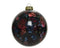 Decoris - Kerstbal Foam Shiny Glitter - Ossenbloed