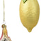 Decoris - Fruit glas l6.4b6.4h11 cm geel a4