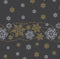 Duni - Servetten Snow Glitter Black lin Soft 40 x 40 cm