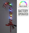 Nampook - Zuurstok met led 13x53 cm multi kerstversiering