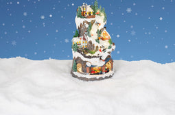 Lumineo - LED scenery l22b22h38 cm multi kerst