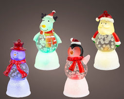 Lumineo - LED beeldjes d4h8 cm multi a4 kerst