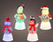 Lumineo - LED beeldjes d4h8 cm multi a4 kerst