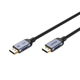 UNITEK C1626GY01-1.5M DisplayPort kabel Zwart, Grijs